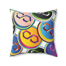 Load image into Gallery viewer, Polygon Pop Art Square Pillow
