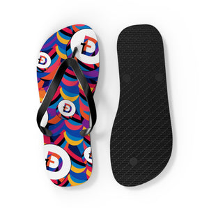 Dogecoin Abstrak Flip Flops