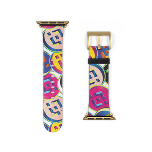 Binance Coin Pop Art Apple Watch Band