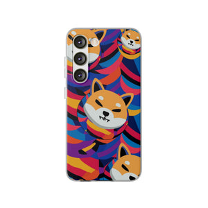 Shiba Inu Abstrak Flexi Cases