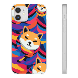 Shiba Inu Abstrak Flexi Cases