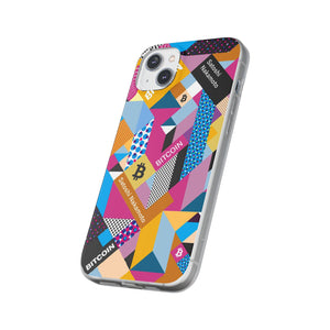 Bitcoin Isometrik Art Phone Cases