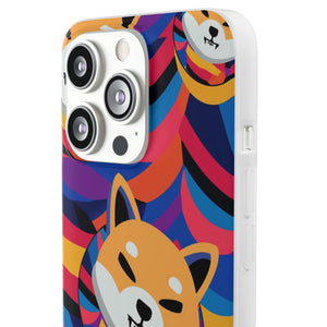 Shiba Inu Abstrak Flexi Cases