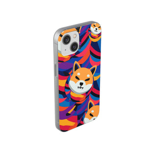 Shiba Inu Abstrak Flexi Cases