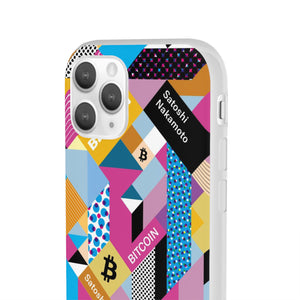 Bitcoin Isometrik Art Phone Cases