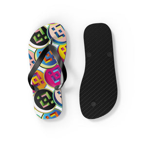 Binance Pop Art Flip Flops