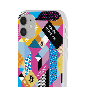 Bitcoin Isometrik Art Phone Cases