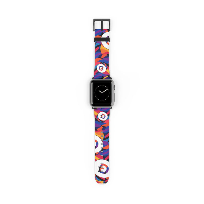 Dogecoin Abstrak Apple Watch Band