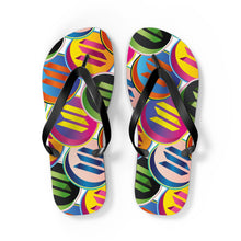 Load image into Gallery viewer, Solana Pop Art Flip Flops
