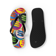 Load image into Gallery viewer, Solana Pop Art Flip Flops
