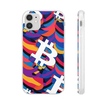 Load image into Gallery viewer, Bitcoin Abstrak Flexi Phone Cases
