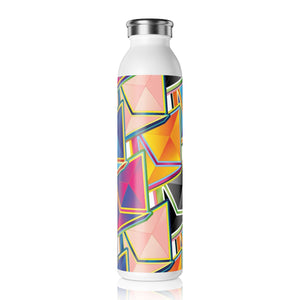 Ethereum Pop Art Slim Water Bottle