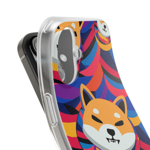 Shiba Inu Abstrak Flexi Cases