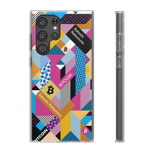 Bitcoin Isometrik Art Phone Cases