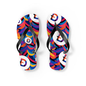 Dogecoin Abstrak Flip Flops