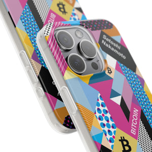 Bitcoin Isometrik Art Phone Cases