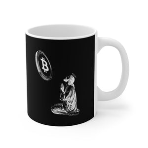 Bitcoin Jesus Mug 11oz (Black)