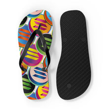 Load image into Gallery viewer, Solana Pop Art Flip Flops
