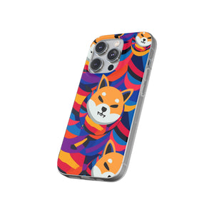 Shiba Inu Abstrak Flexi Cases