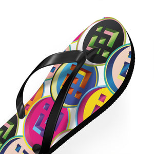 Binance Pop Art Flip Flops