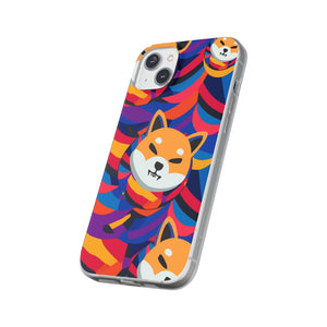 Shiba Inu Abstrak Flexi Cases