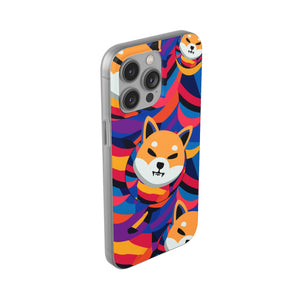 Shiba Inu Abstrak Flexi Cases