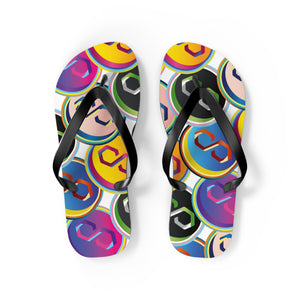 Polygon Pop Art Flip Flops