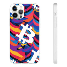 Load image into Gallery viewer, Bitcoin Abstrak Flexi Phone Cases
