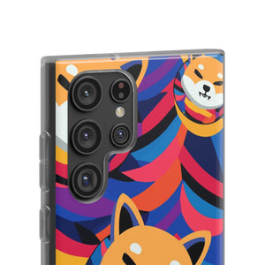 Shiba Inu Abstrak Flexi Cases