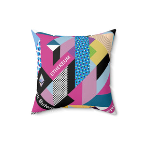 Ethereum Isometrik Square Pillow