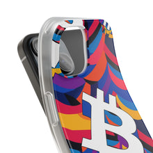 Load image into Gallery viewer, Bitcoin Abstrak Flexi Phone Cases
