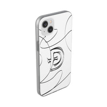Load image into Gallery viewer, Dogecoin Line Art BW Flexi Cases
