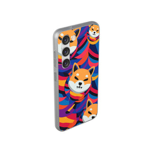 Shiba Inu Abstrak Flexi Cases