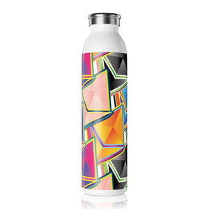 Ethereum Pop Art Slim Water Bottle