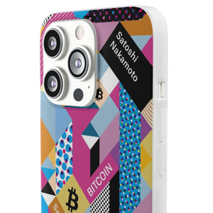 Bitcoin Isometrik Art Phone Cases