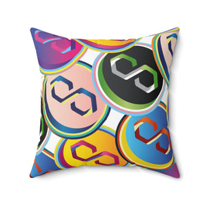 Polygon Pop Art Square Pillow