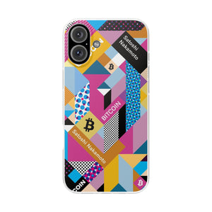 Bitcoin Isometrik Art Phone Cases