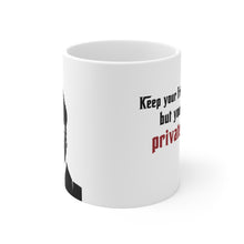 Load image into Gallery viewer, Michael Corleone, &quot;Keep your enemies close but private keys...&quot; Mug 11oz
