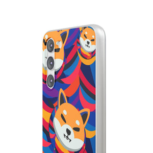 Shiba Inu Abstrak Flexi Cases