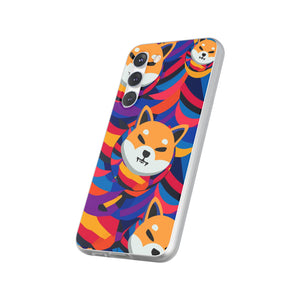 Shiba Inu Abstrak Flexi Cases