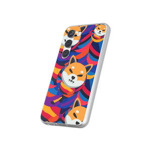 Shiba Inu Abstrak Flexi Cases