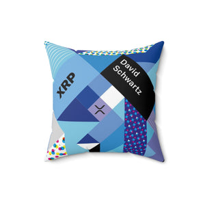 XRP Isometrik Square Pillow