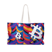 Load image into Gallery viewer, Bitcoin Abstrak Weekender Bag
