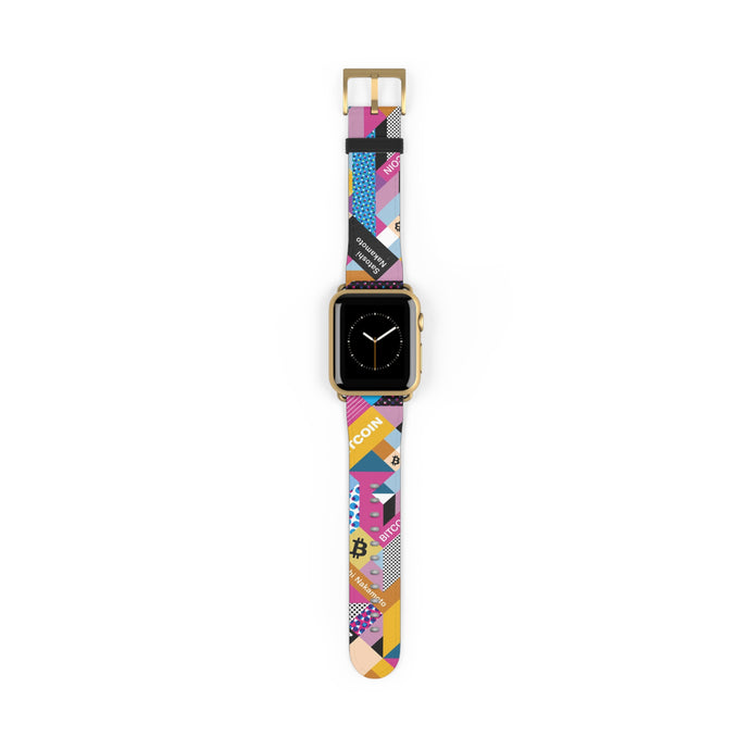 Bitcoin Isometrik Apple Watch Band