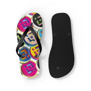 Binance Pop Art Flip Flops