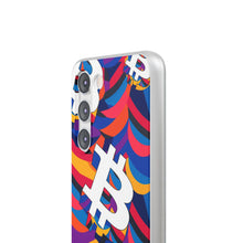 Load image into Gallery viewer, Bitcoin Abstrak Flexi Phone Cases
