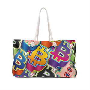 Bitcoin Pop Art Weekender Bag