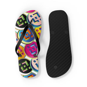 Binance Pop Art Flip Flops