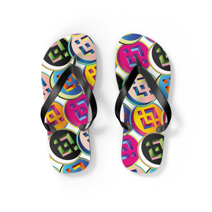 Binance Pop Art Flip Flops