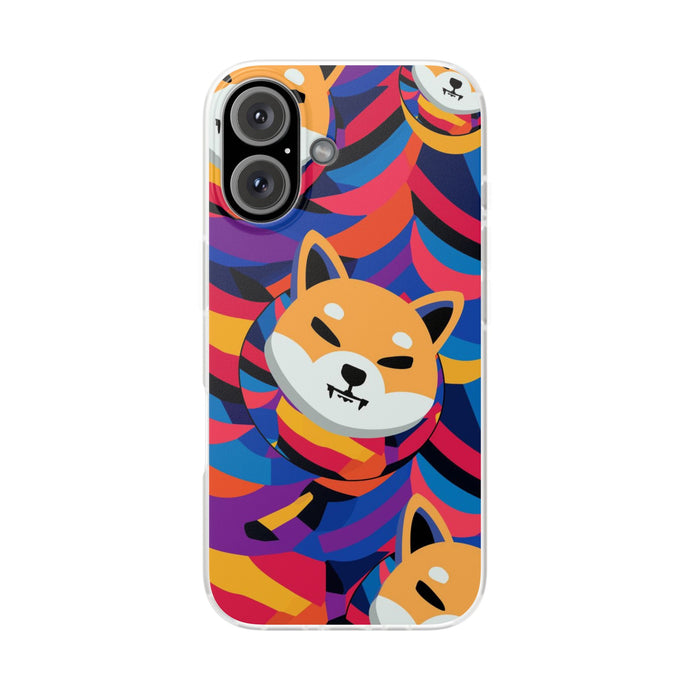 Shiba Inu Abstrak Flexi Cases